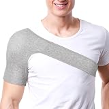 Ciieeo Schulter-Stabilitätsbandage Kompressionsverstellbar Schulterbandage Rechts Links Fitness-Schulterstütze Bandage Zur Entlastung Rotatorenmanschette M