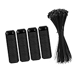 UNTERING Outdoor Balkon Sichtschutz Befestigungen Set Clips PVC Kabelbinder zur Sicherung von Zaunmatte in Gärten Terrassen Garten Sichtschutz Befestigung