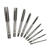 SHARRB Gewindebohrer for Rechtshänder, Handwerkzeuge, Gewinde, metrisch, Stecker, Gewindebohrer, Metall, Gewindewerkzeug, 2St (Color : 2pcs M3x0.5)