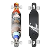 VOLADOR 106,7 cm Freeride Longboard Complete Cruiser (Drop Through Deck – Camber Concav) (Solar)