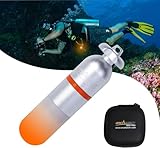 ORCATORCH SD01 Pro Mini Strobe Signal Licht Tauchen Beacon Tauchen Nacht Tauchen LED Marker Sicherheitslampe Firefly Tauchlampe mit AAA-Batterie für 150M Unterwassertauchen (5 Farben Option)-Orange