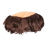 ERINGOGO Bald Monk Wig Cosplay Prop für Erwachsene Lustige Leichte Perücke mit Glatze Kreative Halloween Kostüm Perücke für Karneval Party und Mottopartys