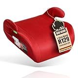Kindersitzerhöhung nach neuster i-Size Norm R129 Rot Sitzerhöhung (125-150cm) Kinder Auto BigDean