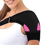 CTDMJ Schulterbandage für Frauen, Verstellbare Doppelte Unterstützung am Schultergelenk Neopren Schulterstütze, Schulter Unterstützung Bandage für Verletzungsprävention Genesung Sportverletzungen