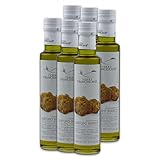 Food-United Trüffel-Öl 6x 250ml von TERRE FRANCESCANE extra Natives Olivenöl mit weißem Trüffel-Aroma Premium-Trüffelöl aus Italien für Feinschmecker-innen und Gourmetküche