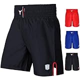 Mytra Fusion Satin Boxing Shorts, MMA Shorts, Combat Shorts, Ring Shorts, Training Shorts (Black, X-Large)