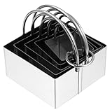 CLISPEED 5 Stück Teiliges Ausstechformen Plätzchen Ausstecher und Teigschneider Rostfrei Spülmaschinenfest Glatte Kanten für Kekse Fondant Dumplings Auslösen Langlebig und Sicher