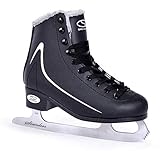 SMJ Calgary Herren Schlittschuhe Eiskunstlauf Eislaufschuhe Klassische Eislauf Schwarz | Größen: 42, 43, 44, 45, 46