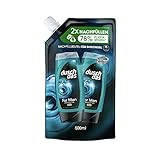 Duschdas 3-in-1 Duschgel & Shampoo For Men Nachfllbeutel Duschbad mit Fresh-Energy-Duftformel sorgt fr einen erfrischenden Start in den Tag 500 ml 1 Stck