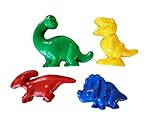 Gowi 550-21 Dinosaurier Dinoförmchen-Set 4 im Netz, Farbe Weiß, S