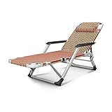 Sonnenliegen, robuste Sonnenliege, Gartenmöbel, Camping, Garten, Liegestühle, faltbar, Zero Gravity, Liegestuhl, wasserdicht, Chaiseliegen, Metall, für Outdoor, Büro erforderlich (Orange)