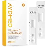 2 x AYDMED Vitamin-D-Tests | Vitamin-D-Testkit für den Selbsttest zu Hause zur Blutuntersuchung auf Vitamin-D-Mangel | Vitamin-D-Test | Ergebnisse in 10 Minuten | Expertengenauigkeit | CE-zertifiziert