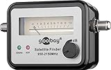 Goobay 67000 Analoger Satelliten Finder mit mechanischer Pegelanzeige / Satfinder inkl. F-Anschlusskabel