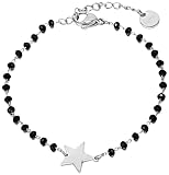 EDIBAZZAR Armband - Elegantes Design - Alltagstauglich - Stahl - Modern - Glänzende Perlen - Witterungsbeständig
