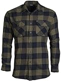Mil-Tec Unisex Hemd-10939001 Hemd, Schwarz/Oliv, L EU