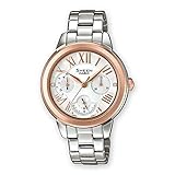 Casio Damen Analog Quarz Uhr mit Edelstahl Armband SHE-3059SG-7AUER