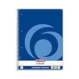 Herlitz 10834125 Notizblock, liniert - mit Rand, 80 Blatt