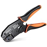 Crimpzange für Isolierte Kabelschuhe, Preciva Kabelschuhzange Crimpwerkzeug geeignet für 0,5-6mm², Krimpzange, Presszange ideal für Elektroarbeiten Heimwerkerprojekte