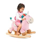 B. toys - Rodeo Rocker - Cleo - Einhorn-Wippe - Einhorn-Schaukelspielzeug - Hölzernes Aufsitzfahrzeug - Klassisches Spielzeug für Kleinkinder, Kinder - 18 Monate +