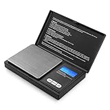 Reteck 200g/0,01g Taschenwaage - 200 x 0.01g Digitale Taschenwaage, Feinwaage, Digitalwaage Goldwaage Münzwaage mit LCD-Anzeige for Tabletten,Schmuck und vieles mehr