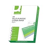 Q-CONNECT KF01087 Kopierpapier Druckerpapier / DIN A4, 80g/m²/ 1 x 500 Blatt/ Qualitätsklasse - B / Universalpapier / für Zuhause Büro und das Homeoffice/ Multifunktions-Papier