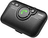SUNITEC Freisprechanlage für Auto Bluetooth: Support Siri Google Assistant Auto ON Unterstützung Sprachführung Automatische Wiederverbindung 3W Lautsprecher