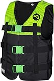 Mesle Schwimmweste H210, 2XS-4XL, Schwimmhilfe für Erwachsene & Kinder, Leichte 50N Auftriebsweste Herren & Damen, Prallschutzweste für Jetski, SUP, Wasserski, Kajak, Wakeboard