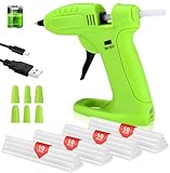 Heißklebepistole Klebepistole Mini Heißklebepistolen mit 40 Klebesticks 7mm & 6 Silikon Fingerhülse für Schule DIY Kunst Kinder Kleine Handwerk Schnelle Reparaturen