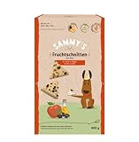 Sammy´s Fruchtschnitten | Fruchtige, gebackene Snacks für Hunde | mit Äpfeln & Holunder | 1 x 800 g