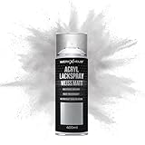WerkXheld Sprühlack 400ml - Hochwertiges Lackspray Weiß Matt RAL 9010, Vielseitig anwendbar auf Holz, Metall & Textil, Langlebiger Acryllack Spray