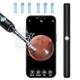 Ohrenschmalz Entferner Otoskop, VITCOCO Ohrenreiniger Kamera, 5MP HD Ohr Kamera IP67 Wasserdicht Ohr Reinigung, Wifi Ear Cleaner Camera mit 6 LED Leuchten Ohr Endoskop für iPad, iPhone & Android
