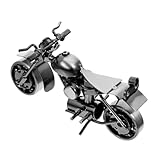 Amosfun Motorradmodell - Zubehör Für Dirtbikes -Kits Dekorationen -kuchendekoration Auto Motorradliebhaber Biker -modellbausätze Mann Black Eisen