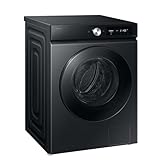 Samsung WD9EDB7B85GBU2 Bespoke AI Waschtrockner, 9+6 kg, EEK: D/A (-10%), Waschmaschine und Trockner in einem, QuickDrive, AI Ecobubble, AI Wash, SuperSpeed 39 Min. Waschprogramm, Schwarz