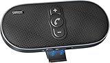 Freisprecheinrichtung für Auto Handy Bluetooth 5.1 mit Lautsprecher, 6W Extra Lauter Freisprechanlage Car Kit für Sonnenblenden-Montage mit Siri Google Assistant Auto Power On für Kfz, Gunmetal-Grau