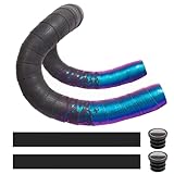 MOCNT Fahrrad Lenkerbänder PU Radfahren Rennrad Lenkerband Cycling Rennrad Band Rutschfestes Komfortabel Klebeband Stoßdämpfend Lenkergriffband Farbverlauf Blau Lila