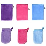 agogue 6 Stück Waschlappen Baumwolle, 20x15 cm, 11x9 cm Waschlappen Frottee und Waschhandschuhe Frottee für die Tägliche Hautreinigung Pflege Kann Das Handtuch Viele Male Wiederverwendet Werden