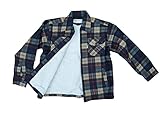 Raff&Taff Holzfällerhemd Flanellhemd Thermohemd Thermojacke Karo Karriert gefüttert Arbeit (Multi(01), M)