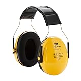3M Peltor Optime I Ohrenschützer H510A, leichter Gehörschutz mit weichen Kissen, Gehörschutz gegen Geräuschpegel im Bereich von 87-98 dB (SNR 27dB), gelb, 1er Pack (Verpackung kann variieren), 25