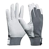 Gebol - Uni Fit Comfort, Arbeitshandschuhe aus hochwertigem Leder mit elastischem Bund und Klettverschluss für optimale Sicherheit bei der Arbeit, Inhalt: 1 Paar, Größe XL (Gr. 10), Farbe: Weiß
