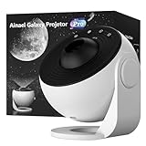 Ainael Sternenhimmel Projektor, Galaxy Star Planetarium Weltraum Sternenprojektor Nachtlicht mit 3 HD Glasscheiben, Galaxy Projektor Pro für Kind Erwachsene Schlafzimmer Weihnacht Geschenk