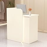 Empfangstheke, Empfangstresen mit Abschließbare Schublade, Messetheke Rezeption Tisch, Rezeptionstheke Mit GroßEm Stauraum, Verkaufstheke für Hotel, Bekleidungsgeschäften, Salon