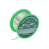 luckaide Lötzinn, 0,8 mm Lötzinn mit Flussmittel, Lötzinn Bleifrei mit Kolophonium kern Sn99 Ag0,3 Cu0, Lötdraht 20g für die Reparatur und den Heimwerker von Elektronischen Elektrischen Lötkomponenten
