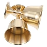 Alipis 2 Stück Reine Kupferbecher, Langlebig, Cocktailglas, Weinbecher, Handgefertigt, Kleiner Kelch