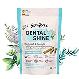 BugBell Softe Knabbersticks für Hunde 60g, Mundgeruch & Zahnstein, Fettreduziert & Pflanzlich, fördert angenehmen Atem & Zahnsteinreduzierung, Chlorella, Salbei, Pfefferminze