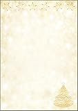 SIGEL DP083 Briefpapier Weihnachten 'Graceful Christmas', A4, 100 Blatt, aus nachhaltigem Papier, Weihnachtsbriefpapier, für Weihnachtspost, Angebote, Einladung, Menükarte