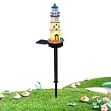 Yaztauho Solarlampen Außen Wasserdicht - Wachturm Design Wegbeleuchtung - Wasserdichte Beleuchtung Für Gehweg Terrasse Landschaft Garten Pavillon Pool Hof Balkon Auffahrt