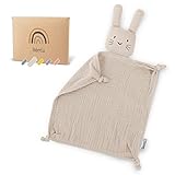 Räuberella® Schnuffeltuch, Schmusetuch, Baby Einschlafhilfe, Trösterchen Geschenk zur Geburt Junge & Mädchen