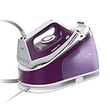 Braun CareStyle 1 Pro IS1514 VI Dampfbügelstation - Dampfbügeleisen mit FreeGlide 3D Technologie, Vertikaldampf, Anti-Tropf-Funktion, 1,7L Wassertank, 6 bar, 120 g/min, 2200W, Violett