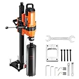 VEVOR Kernbohrmaschine Diamantkernbohrgerät mit Bohrdurchmesser 2-30 cm mit Ständer und Kernbohrer, 3500 W robuster Beton-Kernbohrer, Nass- und Trockenanwendung für Beton Ziegel