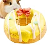 Kauspielzeug für Kaninchen, Hamster, Kauspielzeug für Zähne, natürliches Kuchenformspielzeug für Zahnpflege, Hasenzähne, Meerschweinchenspielzeug für Hamster, Chinchilla, Kleintierzahnpflege,